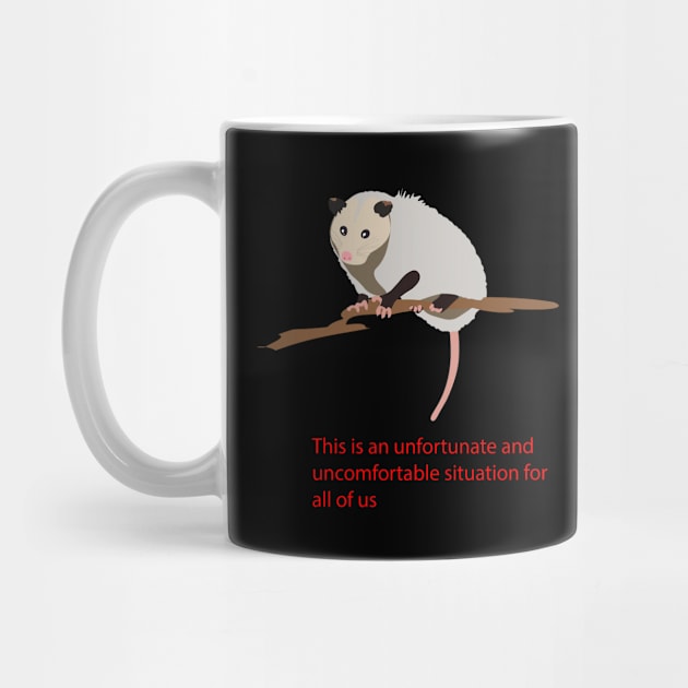 Uncomfortable Opossum by Design Garden